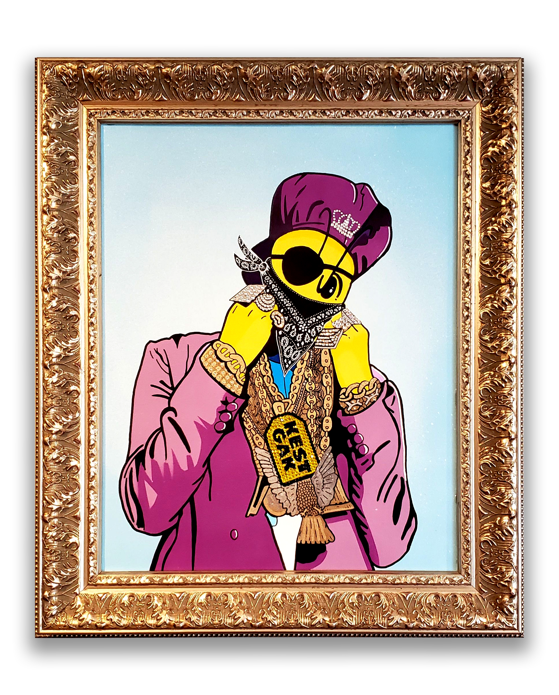 Slick Kest - The Art of Sticker Slapping Kest GAK
25" x 21"
$500