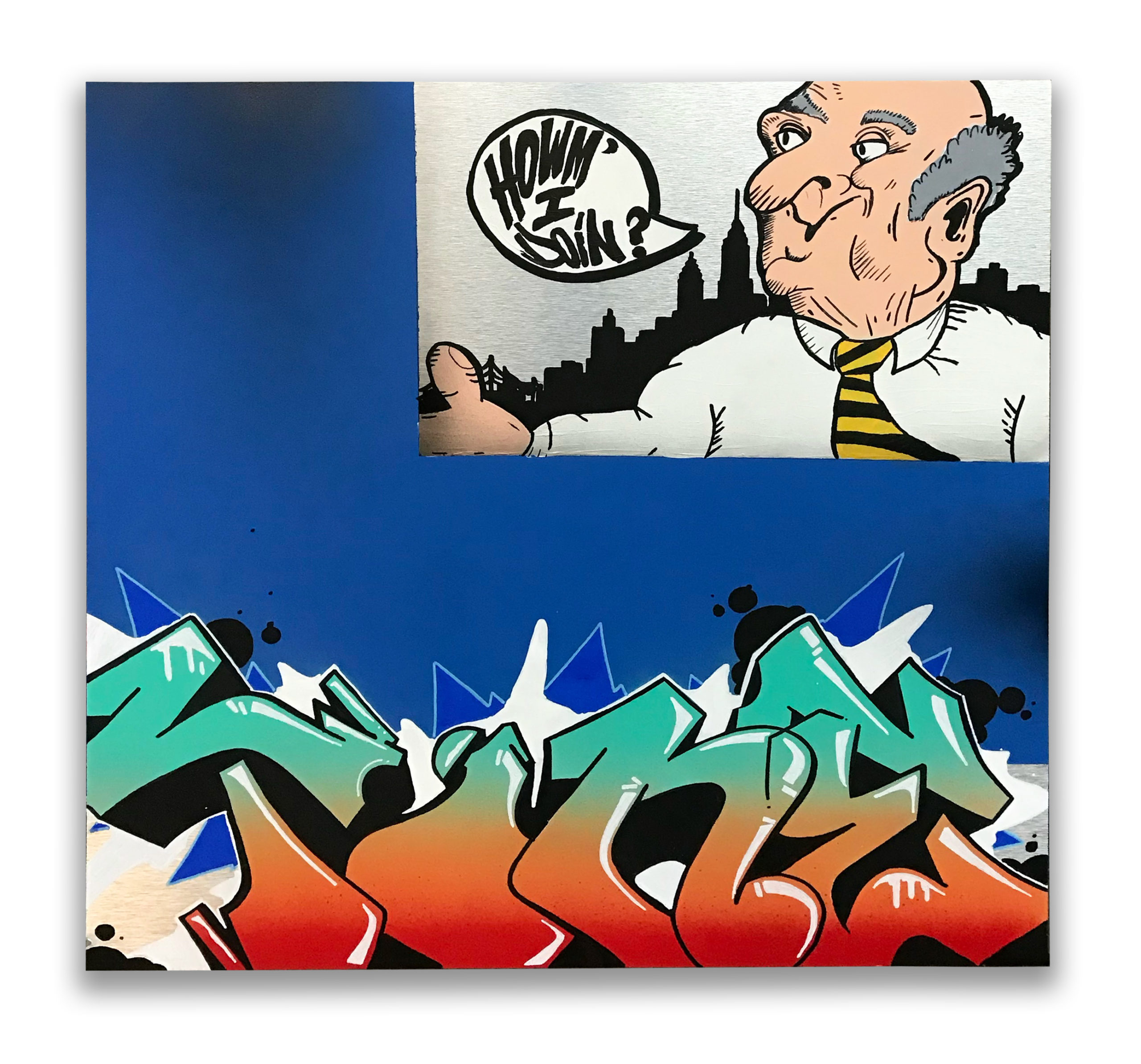 NY Buff Ed Koch Tone MST
24" x 24"
$350