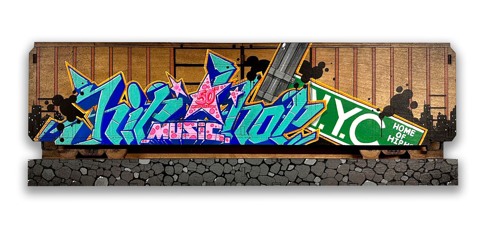 Hip Hop Freight YesOne YTS
24" x 8"
$600